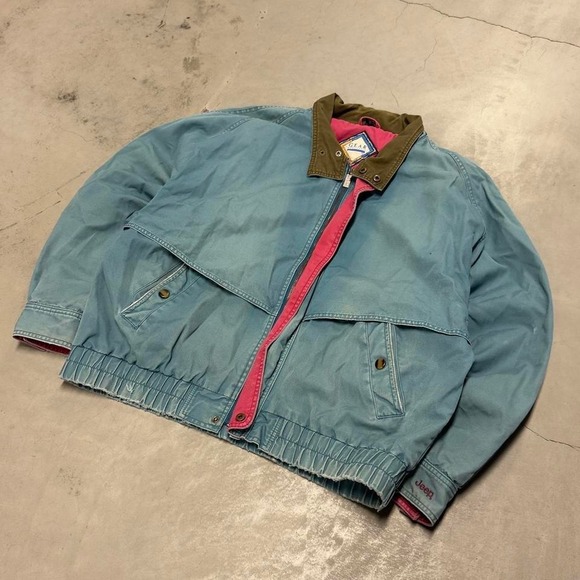 Jeep Other - Vintage 90s faded blue jeep bomber jacket